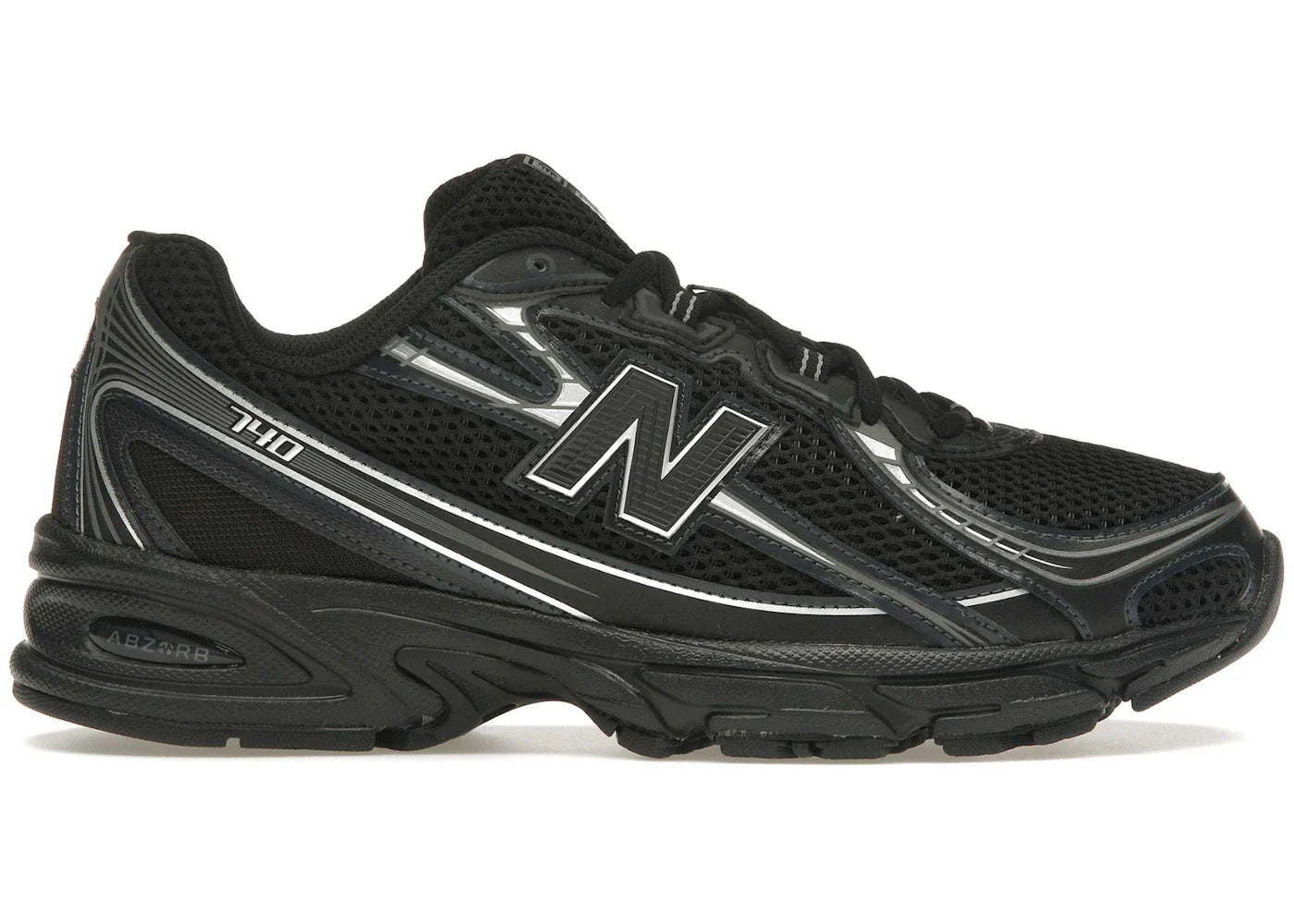 New Balance 740v2 Black Grey Silver