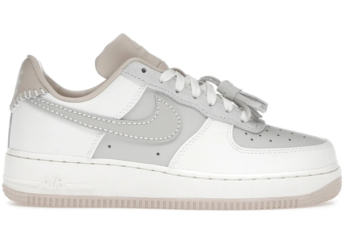 Nike Air Force 1 Low '07 Light Bone Suede Tassels