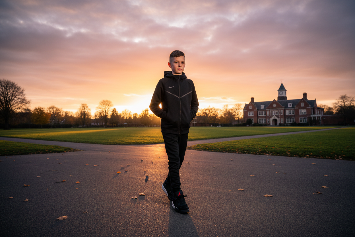 mit ow taper fade und mit jordan4 retro black cat